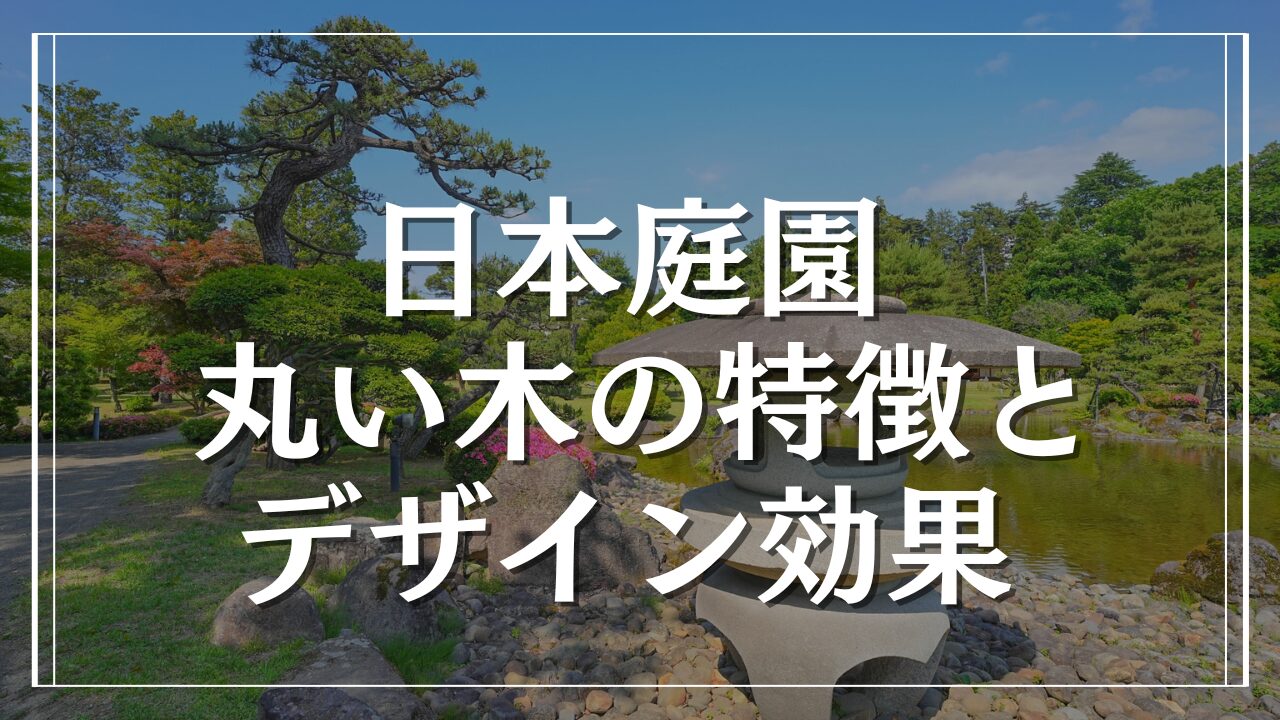 日本庭園に欠かせない丸い木の特徴とデザイン効果を徹底解説