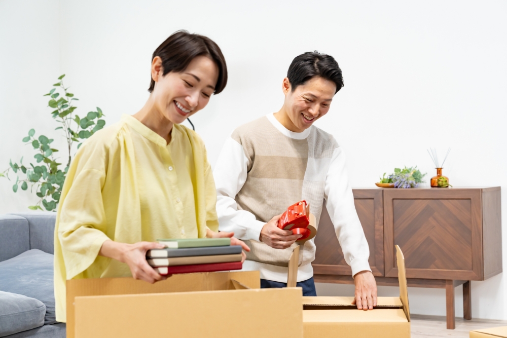 2人暮らし・家族の段ボール目安|部屋の広さで変化