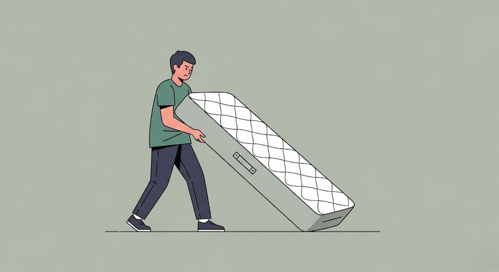 重いマットレスは1人で運べますか？コツと注意点